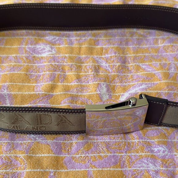 Prada Belt, size 32, Genuine Leather and Fabric, Made in Italy - Picture 6 of 7